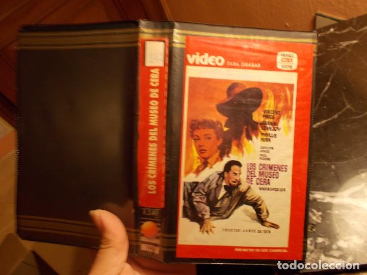 Cine: LOS CRIMENES DEL MUSEO DE CERA ,,GRABACION TV 2 VHS A&Ntilde;OS 80,,,UNICA