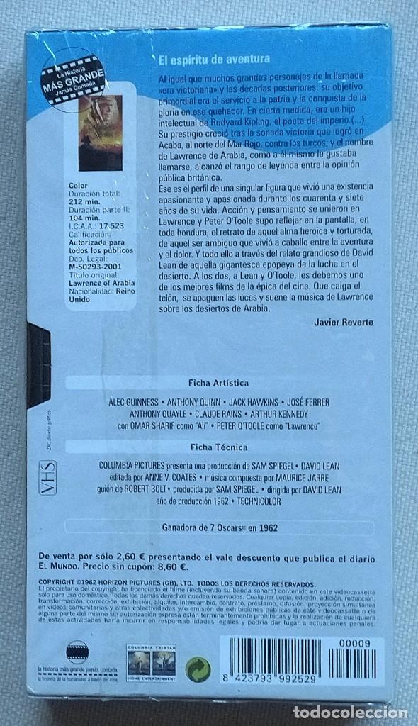 Cine: Lawrence de Arabia parte 2 VHS - Foto 2