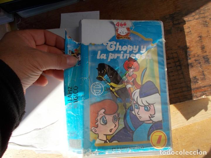 Kino: CHOPY Y LA PRINCESA..EL LAPIZ MAGICO -VHS CARATULA ROTA.