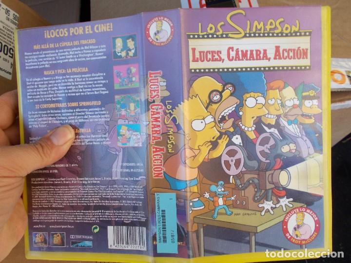 Cin&eacute;ma: LOS SIMPSON LUCES CAMARA Y, ,VHS ,DISPONEMOS MAS DE 60.000,TITULOS EN VHS BETA,2000,