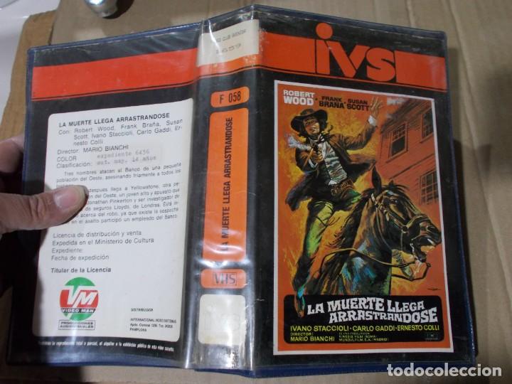 Cine: LA MUERTE LLEGA ARRASTRANDOSE,,VHS PELICULA DE VIDEO CLUB,&iexcl;&iexcl;NOSE ADMITE DE VOLUCIONES NI ,RECLAMACIO