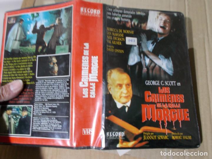 Cine: LOS CRIMENES DE LA CALLE MORGUE,VHS PELICULA DE VIDEO CLUB,&iexcl;&iexcl;NOSE ADMITE DE VOLUCIONES NI ,RECLAMACI