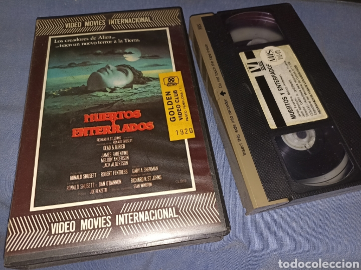 Cine: Muertos y enterrados- vhs- 1981- 1 edicion- 1 edicion - Pel&iacute;cula de culto- Terror