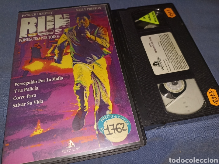 Cine: RUN PERSEGUIDO POR TODOS- VHS- PATRICK DEMPSEY- DESCATALOGADA- 1991