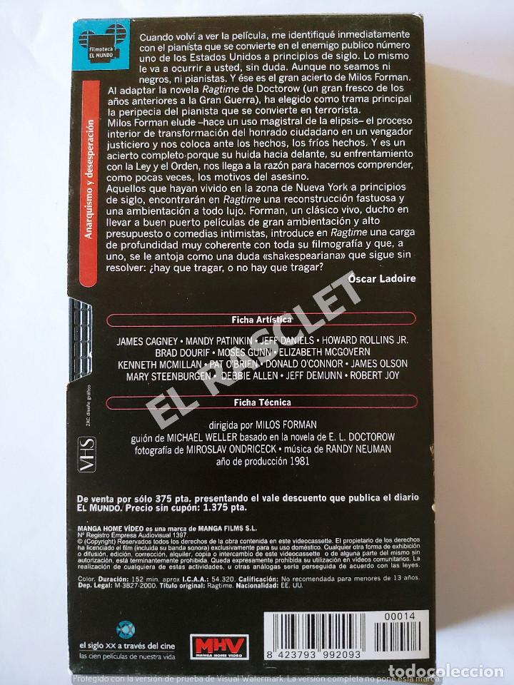 Cine: CINE PELICULA EN VHS - RAGTIME - Foto 2