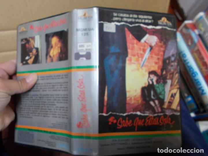 Cinema: SABE QUE ESTAS SOLA VHS CAJA GRANDE EDICCION VIDEO CLUB,,