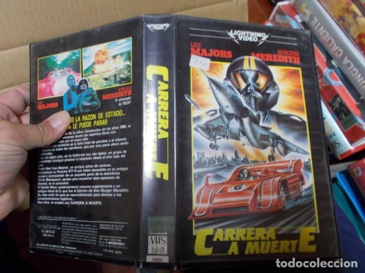 Cine: CARRERA A MUERTE VHS EDICCION VIDEO CLUB,, CAJA GRANDE VHS BUENA EDICCION