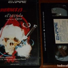 Cine: VIERNES 13 DAVID THE ORPHAN - JOHN BALLARD, PEGGY FEURY, JOANNA MILES - TERROR - VHS. Lote 315005778