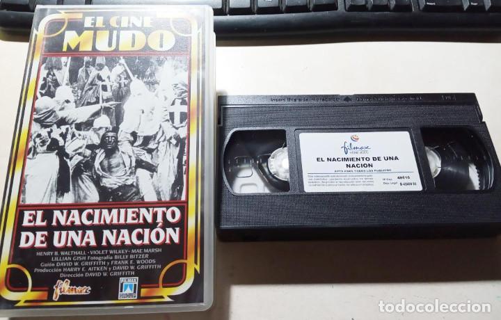 Cinema: EL NACIMIENTO DE UNA NACION CINE MUDO FILMAX 1995 VHS ORIGINAL