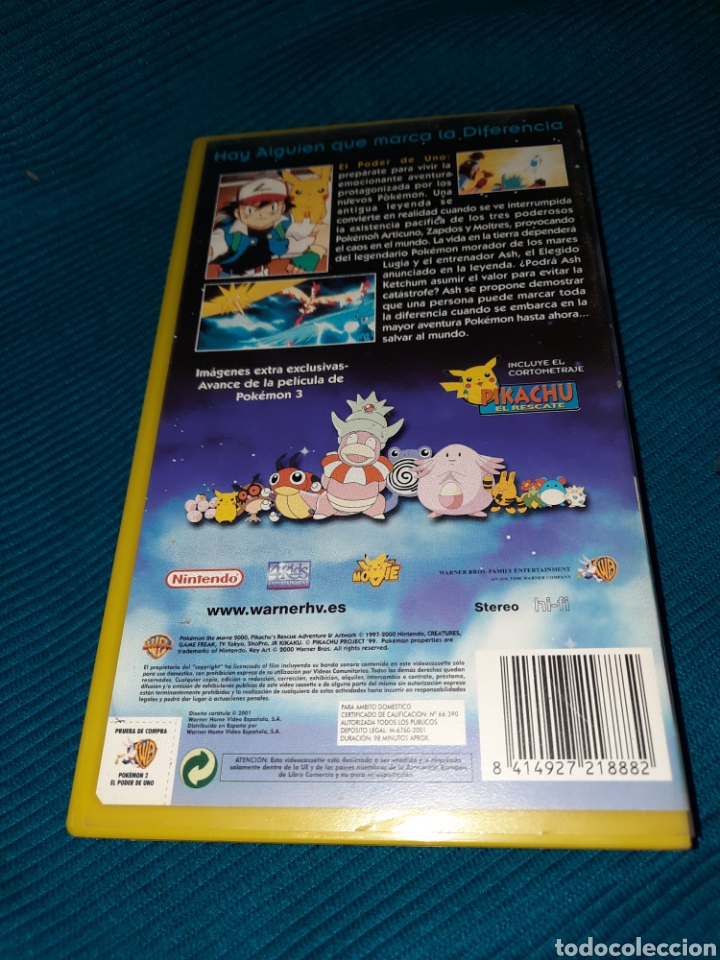 Cine: VHS, POK&Eacute;MON 2 EL PODER DE UNO . WARNER BROS 2001 - Foto 2