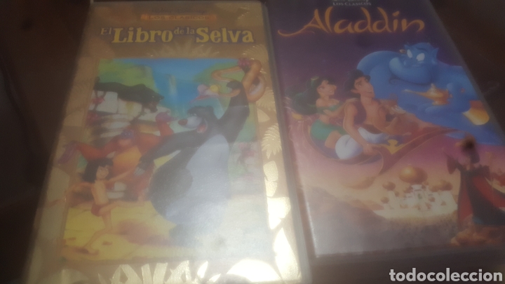 Cine: El libro de la selva y Aladfin original vhs