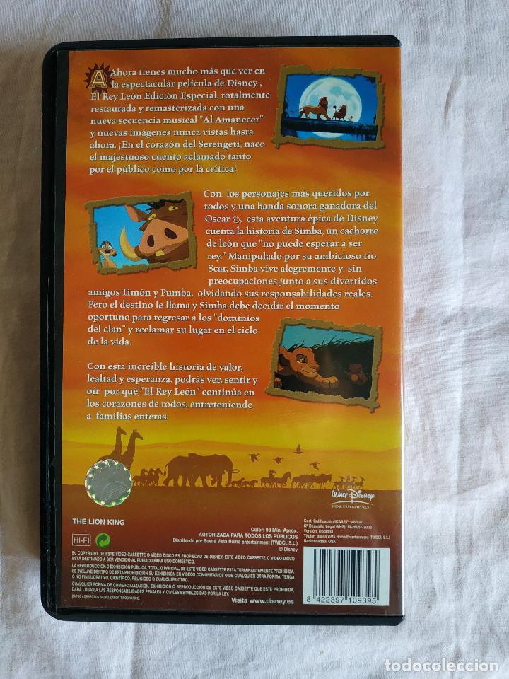 Cine: VHS El Rey Leon (Parte I) Original - Foto 3