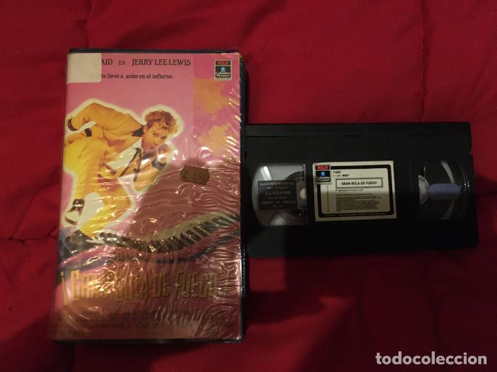 Cine: VHS GRAN BOLA DE FUEGO DENNIS QUAID [1989] Ed. SONY COLUMBIA RCA 1&ordf; EDICI&Oacute;N SONIDO HI-FI