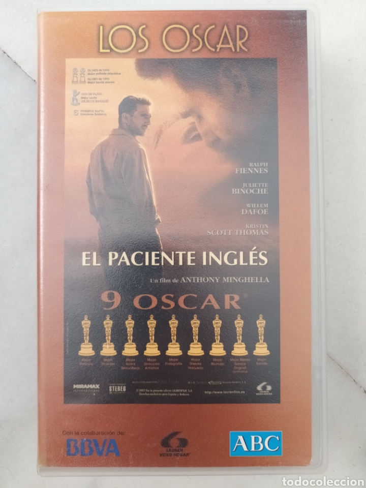 Cine: EL PACIENTE INGL&Eacute;S. VHS. - Foto 1