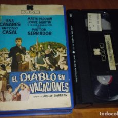 Cine: EL DIABLO EN VACACIONES - JOSE MARIA ELORRIETA, ANTONIO CASAL, PASTOR SERRADOR - KRAM - VHS. Lote 324928003