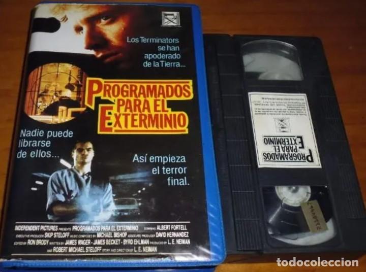 Cine: PROGRAMADOS PARA EL EXTERMINIO - TERROR - SCFI - VHS - Foto 1
