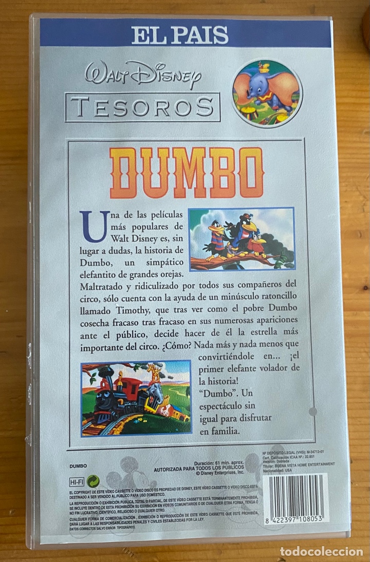 Cine: VHS Dumbo . Disney - Foto 2