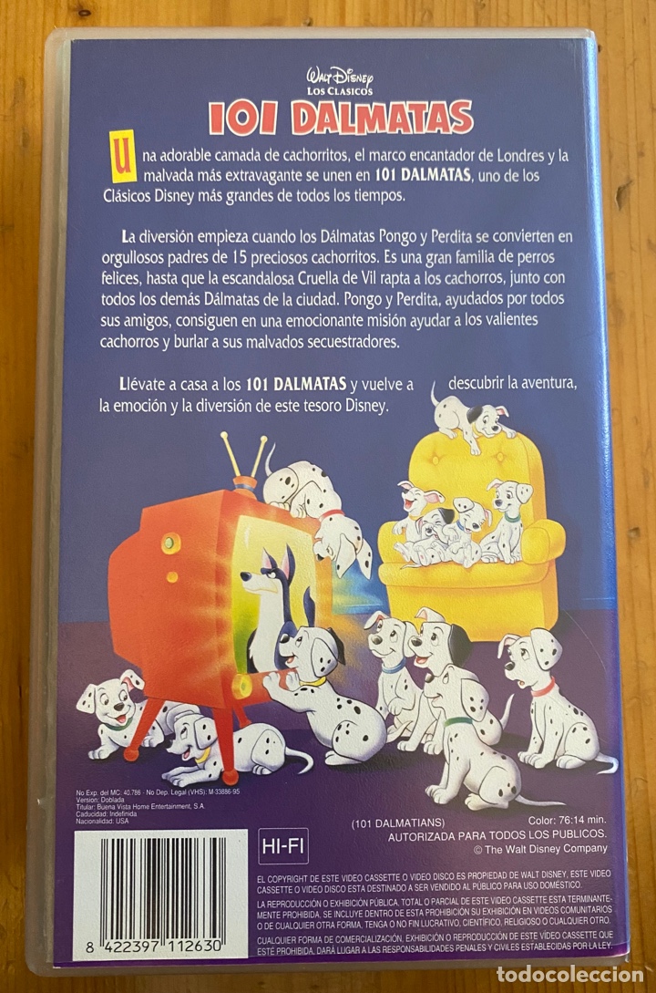Cine: VHS 101 D&aacute;lmatas . Disney - Foto 2