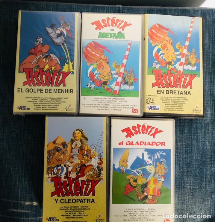 Cin&eacute;ma: 4 pel&iacute;culas de Asterix en VHS
