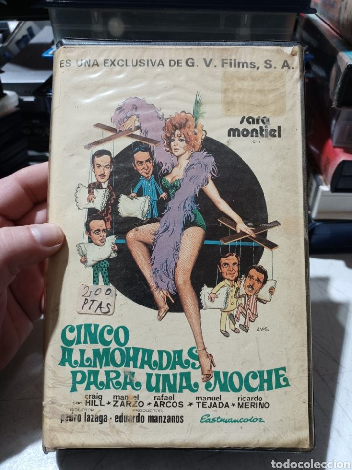 Cine: VHS CINCO ALMOHADAS PARA UNA NOCHE SARA MONTIEL