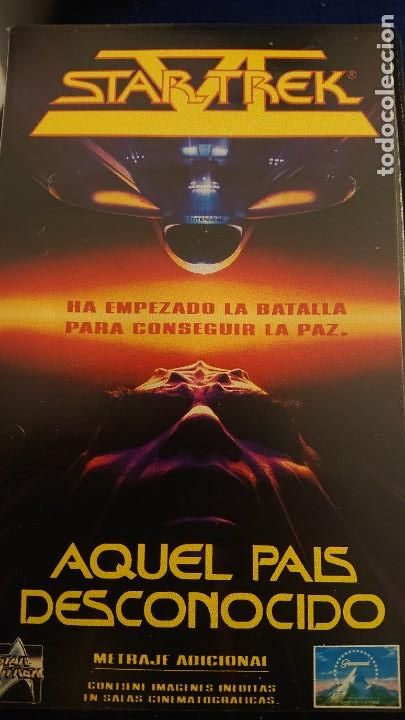 Cine: VHS STAR TREK VI 6 AQUEL PA&Iacute;S DESCONOCIDO 1991