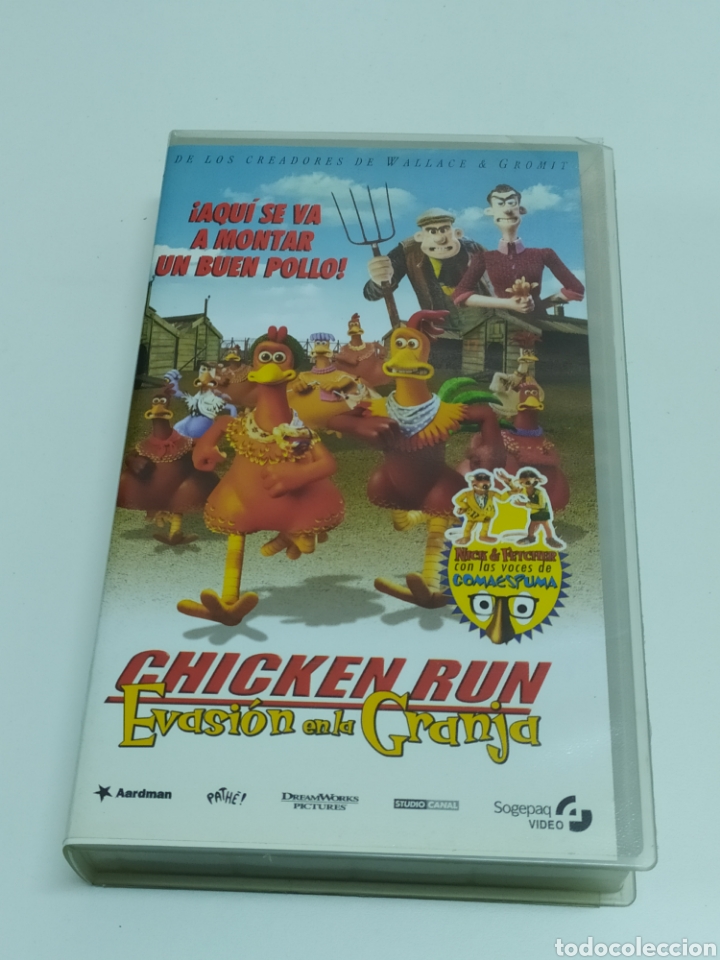 Cinema: CHIKEN RUN, EVASI&Oacute;N EN LA GRANJA - VHS - DREAMWORKS