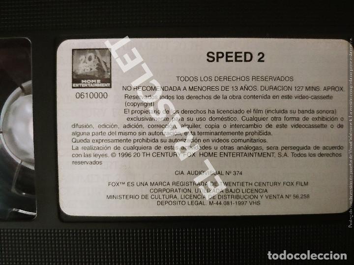 Cine: CINE PELICULA EN VHS -SPEED 2 - Foto 2