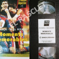 Cine: CINE PELICULA EN VHS -EL MUNDO DEPORTIVO - ELS BARÇA - REAL MADRID - MOMENTS MEMORABLES EN CATALÁN