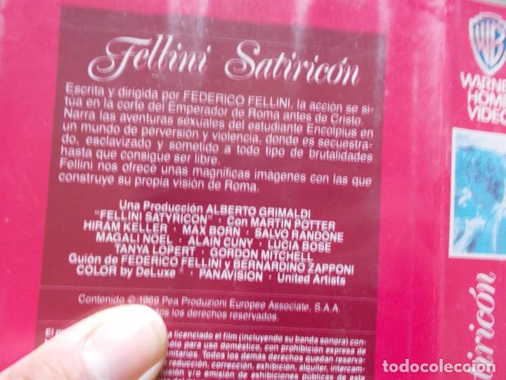Cine: FELLINI SATIRICON VHS - Foto 5