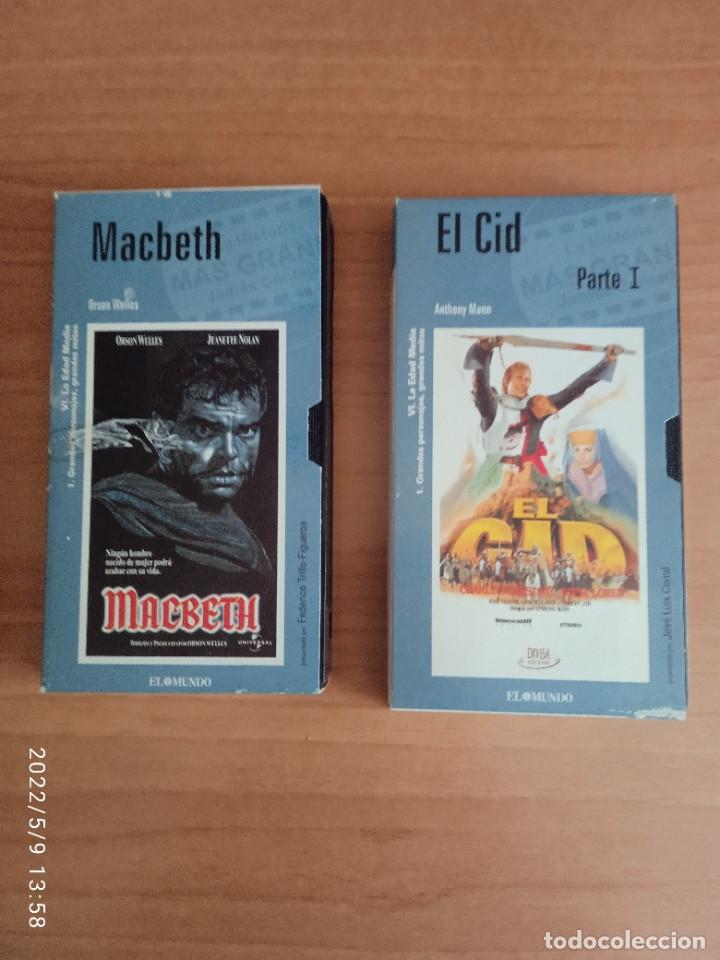 Cine: TA-- CINTAS VHS-- MACBETH --EL CID ( PARTE 1) - Foto 1