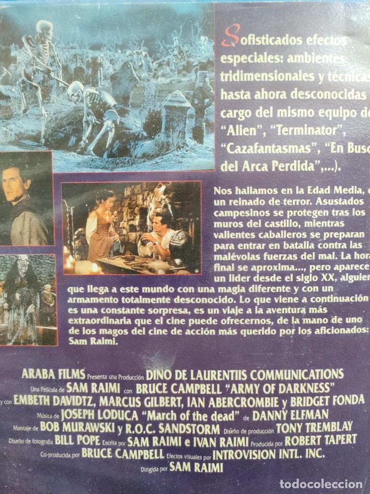 Cine: EL EJERCITO DE LAS TINIEBLAS - SAM RAIMI - BRUCE CAMPBELL, EMBETH DAVIDTZ - WARNER 1994 - Foto 2 - 339338733