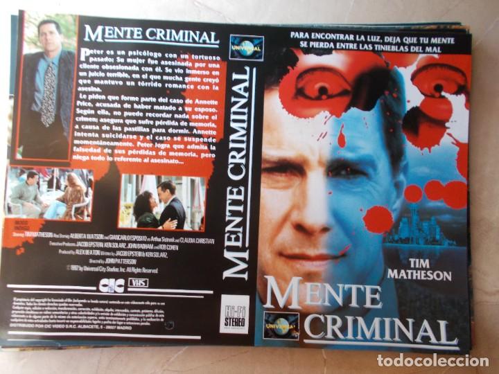 Cinema: MENTE CRIMINAL ,SOLO CARATULA,,DE PROMOCION &iexcl;&iexcl; VER FOTOS ANTES DE COMPRAR ,SOLO CARATULA