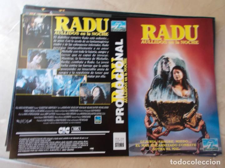 Kino: RADU AULLIDOS EN LA NOCHE , SOLO CARATULA,,DE PROMOCION &iexcl;&iexcl; VER FOTOS ANTES DE COMPRAR ,SOLO CARATULA