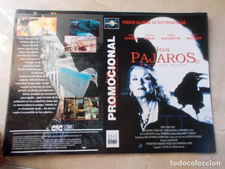 Kino: LOS PAJAROS 2 , SOLO CARATULA,,DE PROMOCION &iexcl;&iexcl; VER FOTOS ANTES DE COMPRAR ,SOLO CARATULA