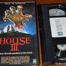 Cine: HOUSE 3 III . THE HORROR SHOW - LANCE HENRIKSEN, BRIAN JAMES, RITA TAGGART - TERROR - VHS. Lote 341535433