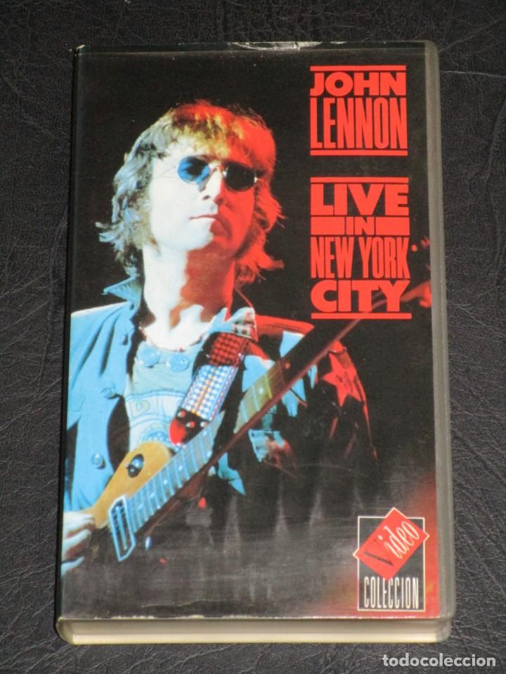 Cine: VHS -JOHN LENNON- LIVE IN THE NEW YORY CITY 1972 - 1989 - VIDEO COLECCION ORIGINAL