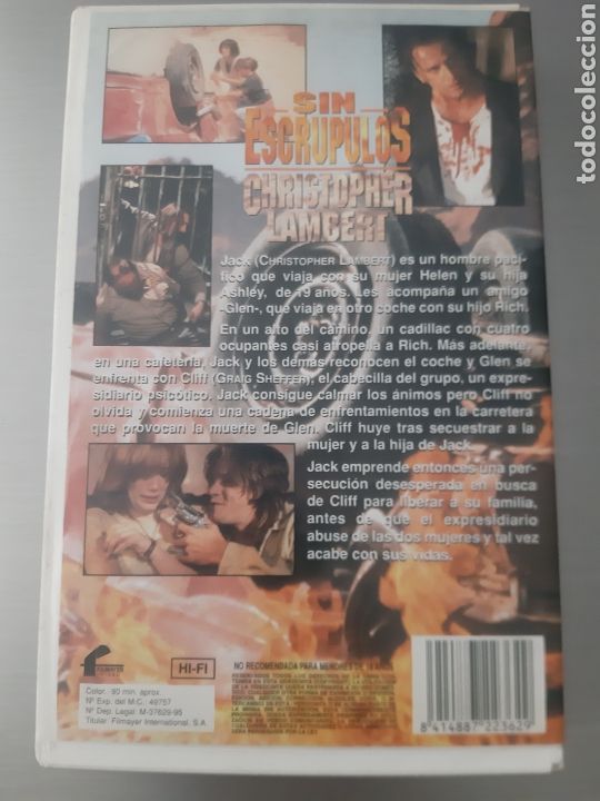 Cine: VHS - SIN ESCRUPULOS. - Foto 2