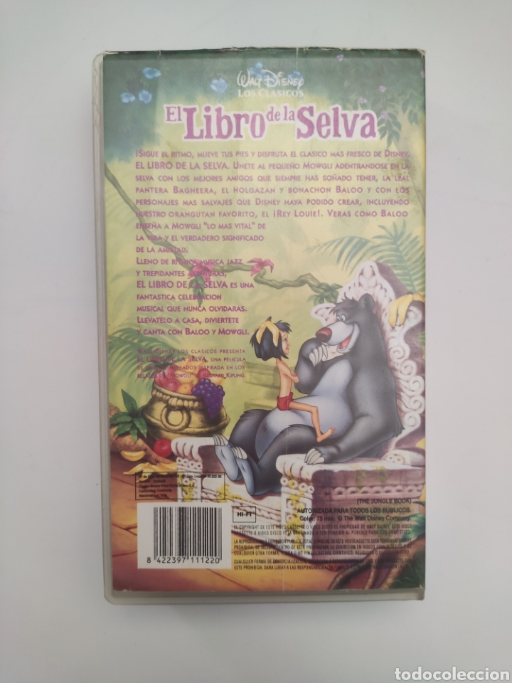 Cine: EL LIBRO DE LA SELVA - VHS DE DISNEY - Foto 3