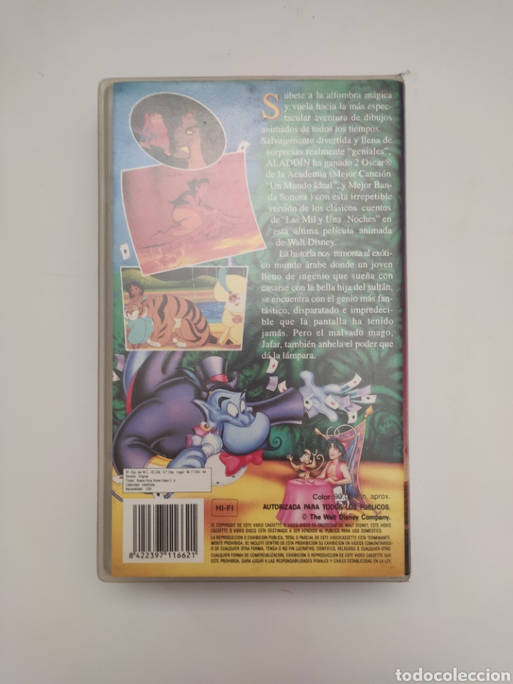 Cine: ALADDIN - VHS DE DISNEY - Foto 3