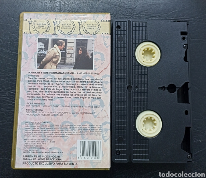 Cine: VHS HANNAH Y SUS HERMANAS - COMEDIA DRAM&Aacute;TICA - Foto 2