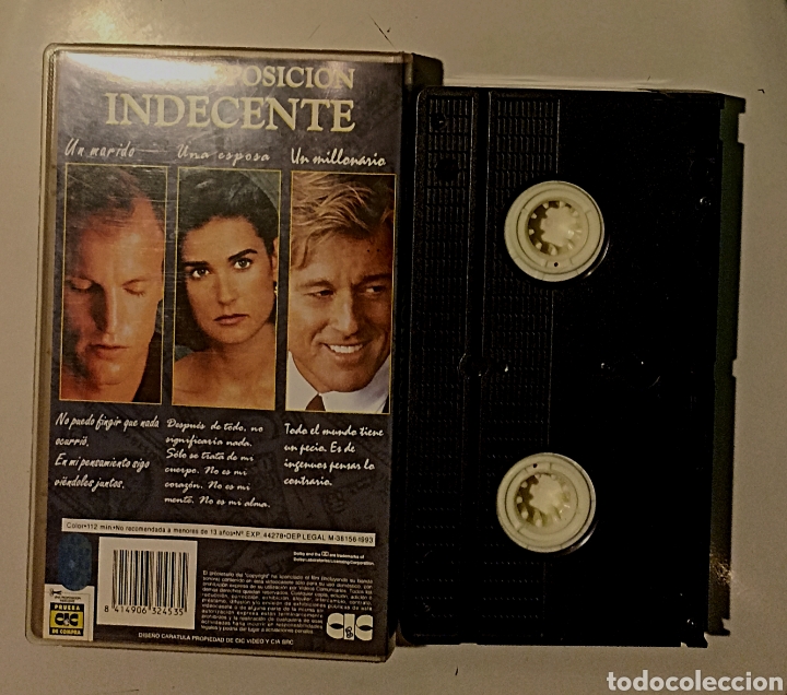 Cine: VHS UNA PROPOSICI&Oacute;N INDECENTE - PARAMOUNT - Foto 2