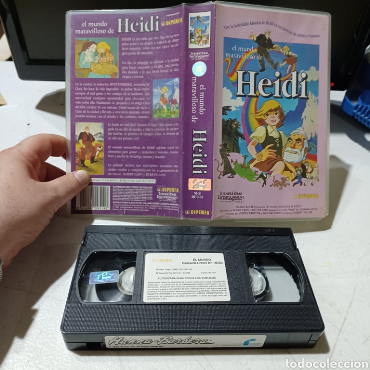 Cine: VHS EL MUNDO MARAVILLOSO DE HEIDI HANNA BARBERA