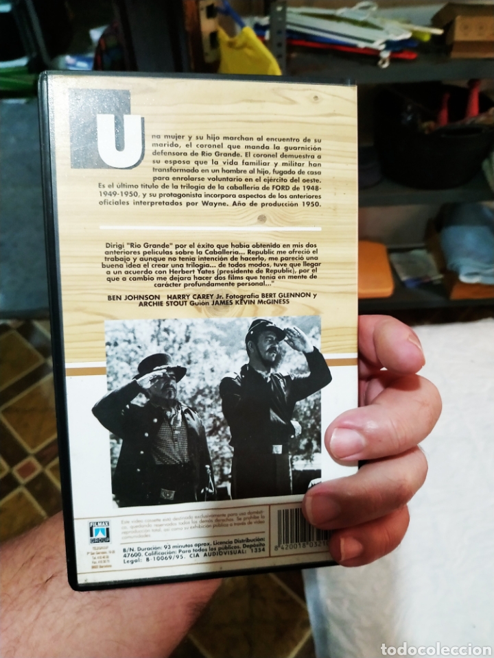 Cine: R&iacute;o Grande. VHS. John Wayne. - Foto 5