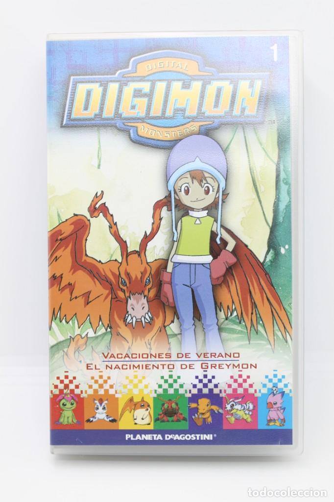 Cine: VHS DIGIMON 1 VACACIONES DE VERANO + EL NACIMIENTO DE GREYMON SOY.YO