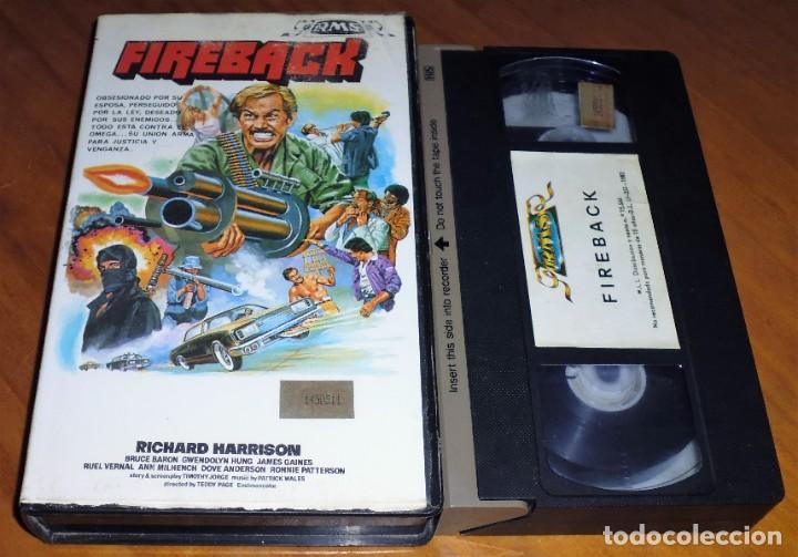 Cine: FIREBACK - RICHARD HARRISON, BRUCE BARON - VHS - Foto 1