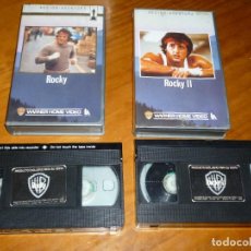 Cine: ROCKY 1, ROCKY 2 - SYLVESTER STALLONE - LOTE 2 PELICULAS WARNER - VHS. Lote 362584860