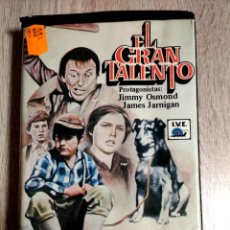 Cine: VHS - EL GRAN TALENTO - JAMES A. OSMOND, JAMES JARNIGAN, WILLY CARDIN, JOHN BISHOP, SIDNEY LEVIN. Lote 363729850