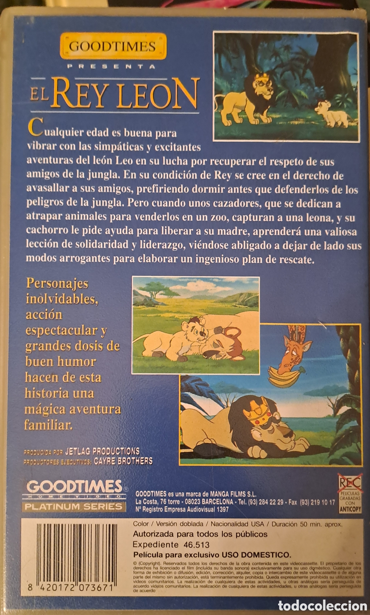 Cine: VHS - EL REY LEON. GOODTIMES. - Foto 2