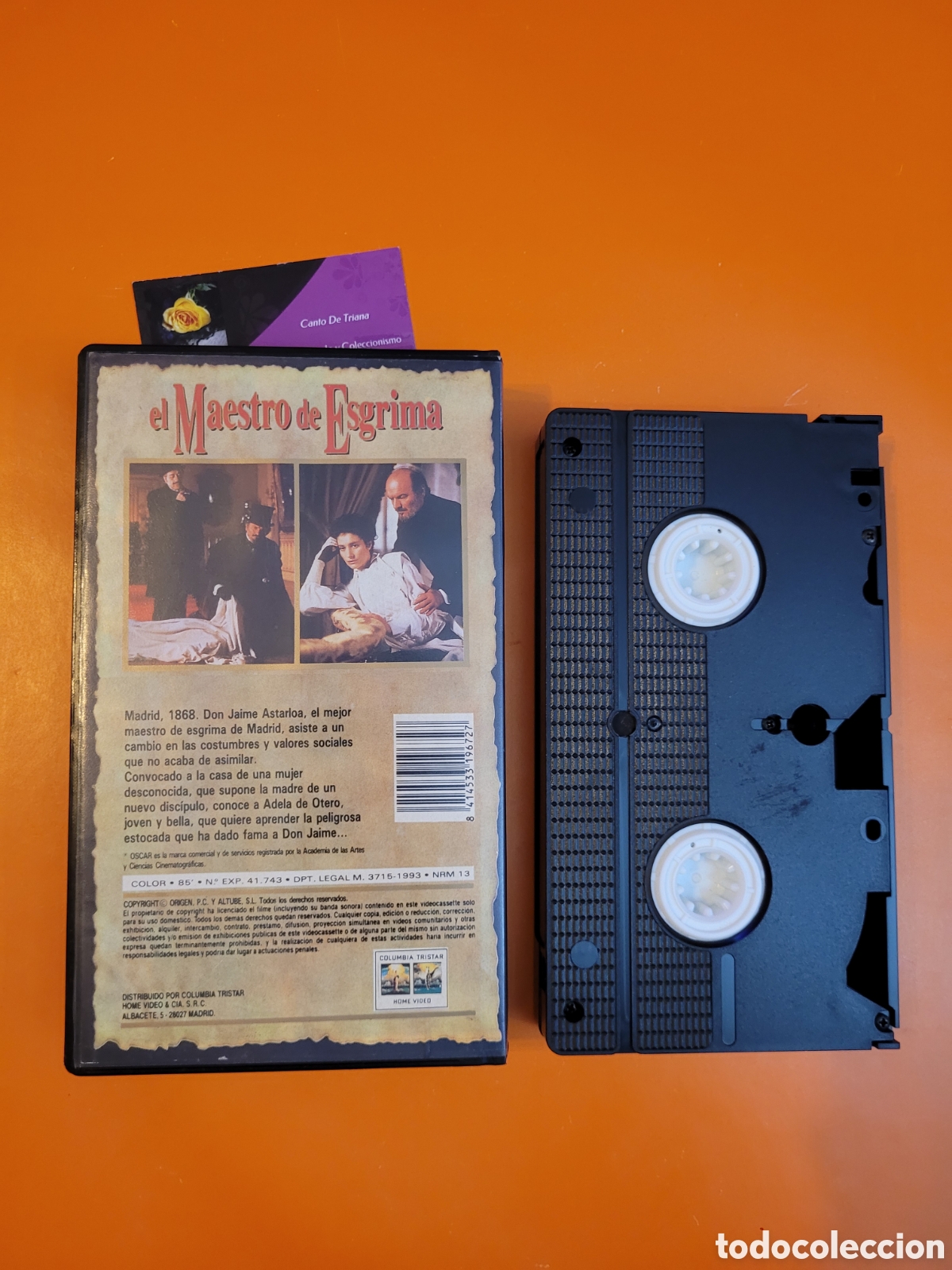 Cine: EL MAESTRO DE ESGRIMA VHS - Foto 2