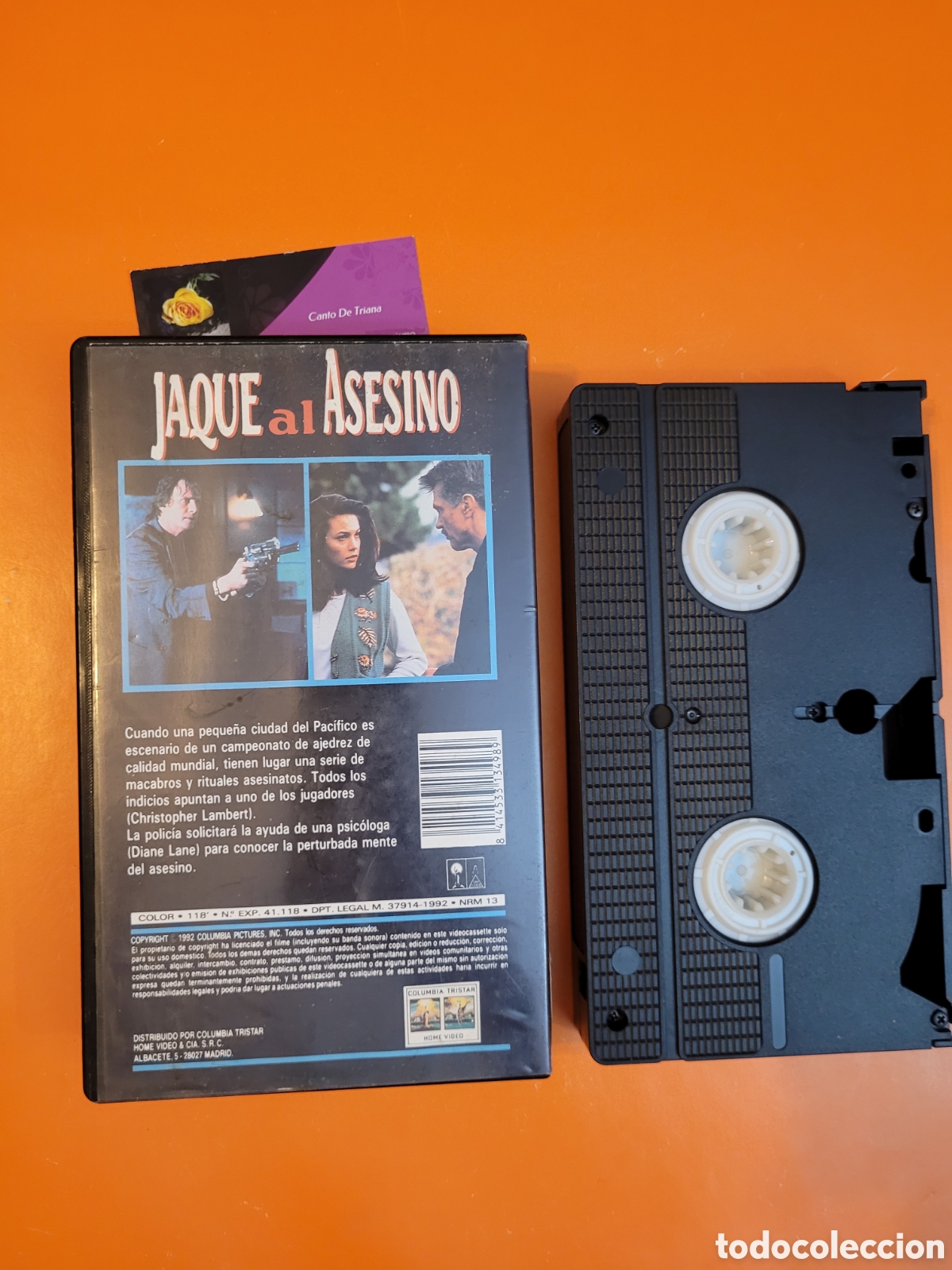 Cine: JAQUE AL ASESINO VHS CHRISTOPHER LAMBERT - Foto 2